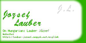 jozsef lauber business card